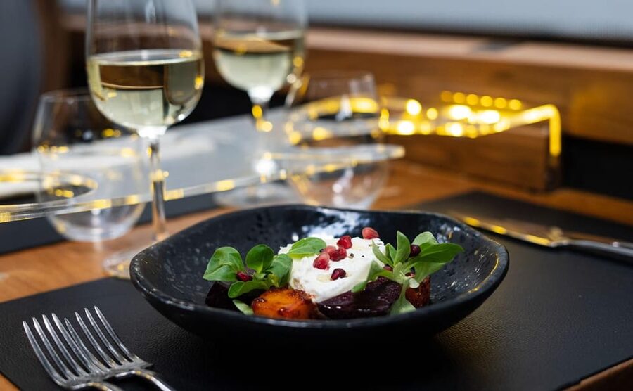 Gastronomic 6-course fine-dining dinner on Luxury London Bus - Dietary Choices Need Advance Notice