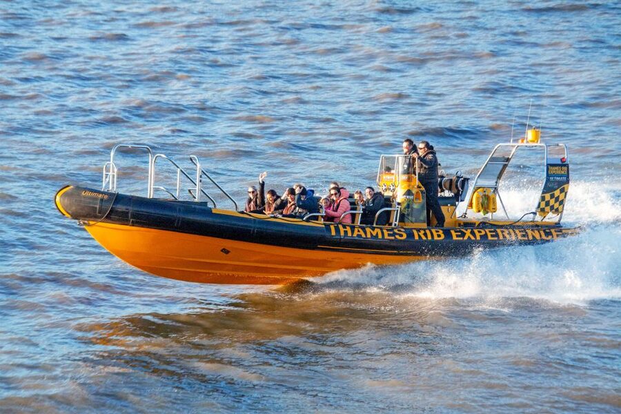 London: 20-Minute Tower RIB Blast from Tower Pier - Under Tower Bridge, the ride changes character