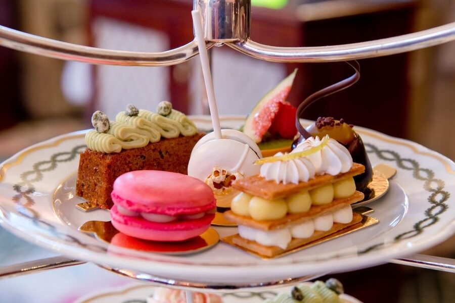 London: Afternoon Tea at The Milestone with Champagne Option - The pastry tier: familiar comfort with unusual flavors