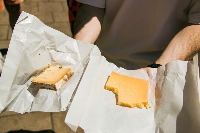 London Borough Market & London Bridge Food Tour - The Ginger Pig sausage roll starts the meal