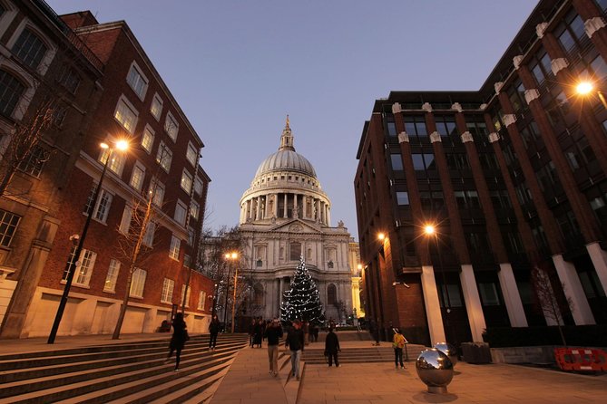 London by Night Sightseeing Open Top Bus Tour with Live Guide - St. Paul’s Cathedral and the City of London