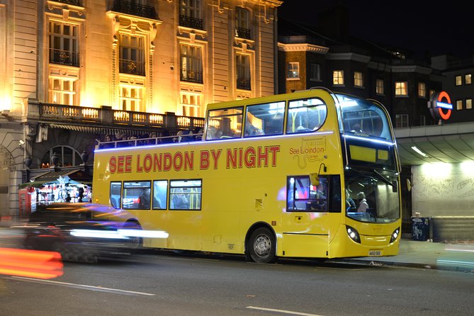 London by Night Sightseeing Tour - Open Top Bus - Knightsbridge and the return to Green Park