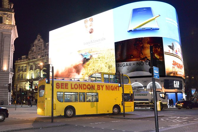 London by Night Sightseeing Tour - Open Top Bus - Live guides, sound quality, and seating