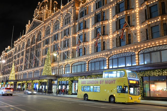 London by Night Sightseeing Tour - Open Top Bus - Starting at Green Park and rolling through Piccadilly