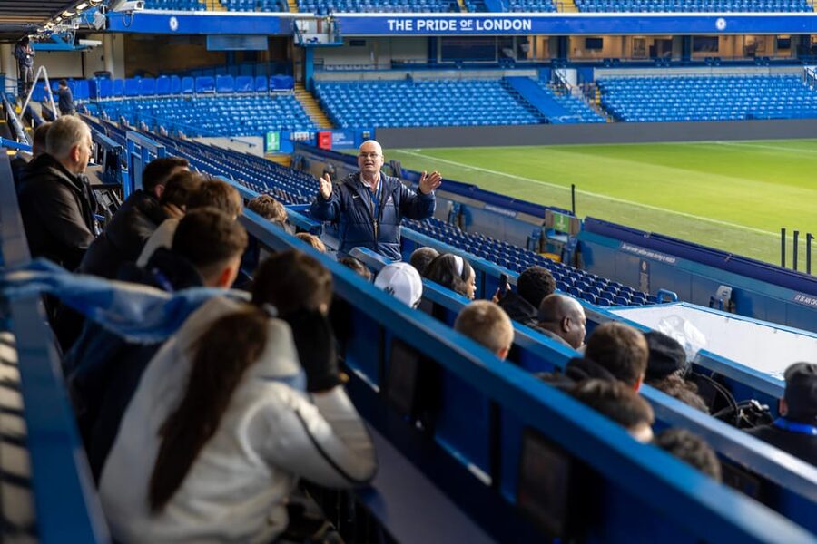 London: Chelsea FC Museum and Stamford Bridge Classic Tour - Dressing rooms, press room, and the working side of the stadium