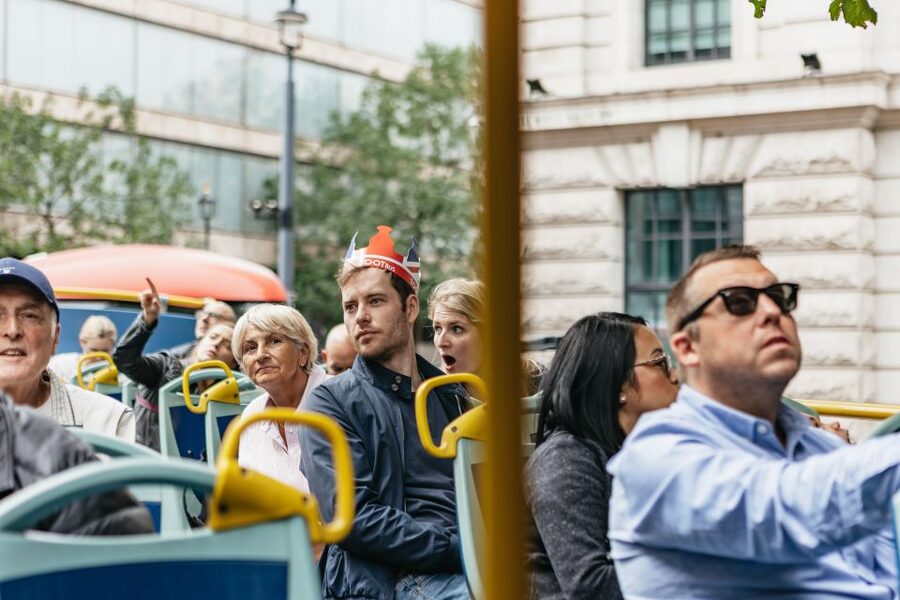 London: Children's Open Top Bus Tour - Trafalgar Square and Piccadilly Circus set the tone