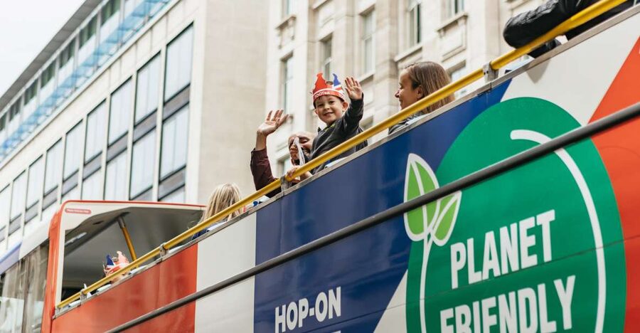 London: Children's Open Top Bus Tour - Green Park and Pall Mall show London’s royal side