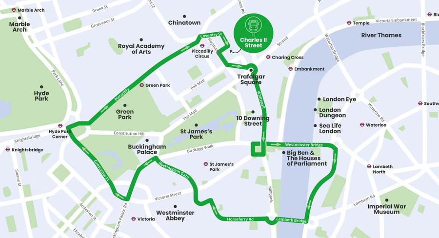 London: Children's Open Top Bus Tour - Westminster Abbey and Downing Street