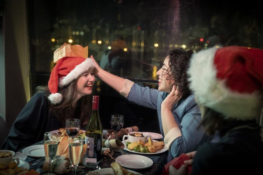 London: Christmas Party Dinner Cruise - Boarding at Tower Pier after dark