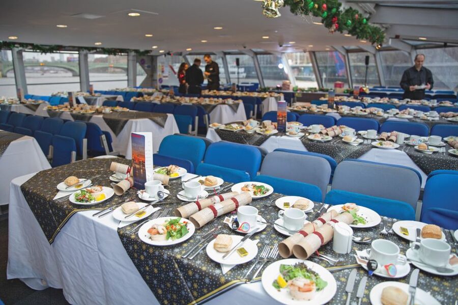 London: Christmas Party Lunch Cruise - The meal is the heart of the afternoon