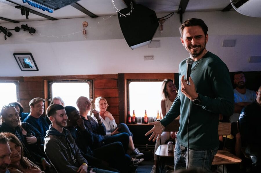 London: Dark Comedy on Iconic Battersea Barge - Why the setting adds real value