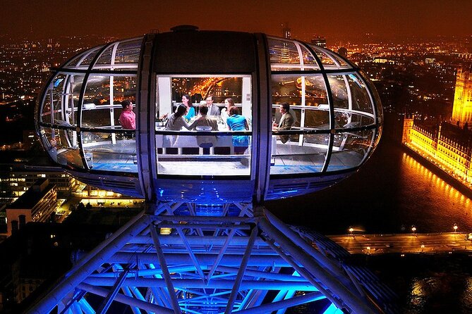 London Eye - Champagne Experience Ticket - Champagne and commentary above London