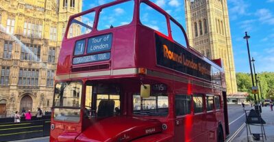 Guided Sightseeing Tour on a Vintage Open-Top Bus