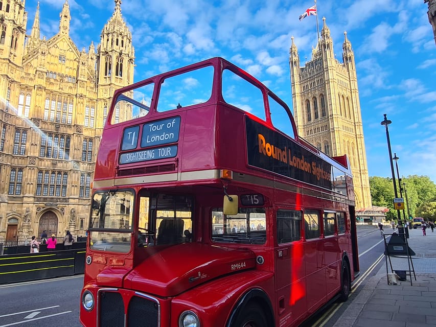 London: Guided Sightseeing Tour on a Vintage Open-Top Bus - The London Eye, Big Ben, and Westminster