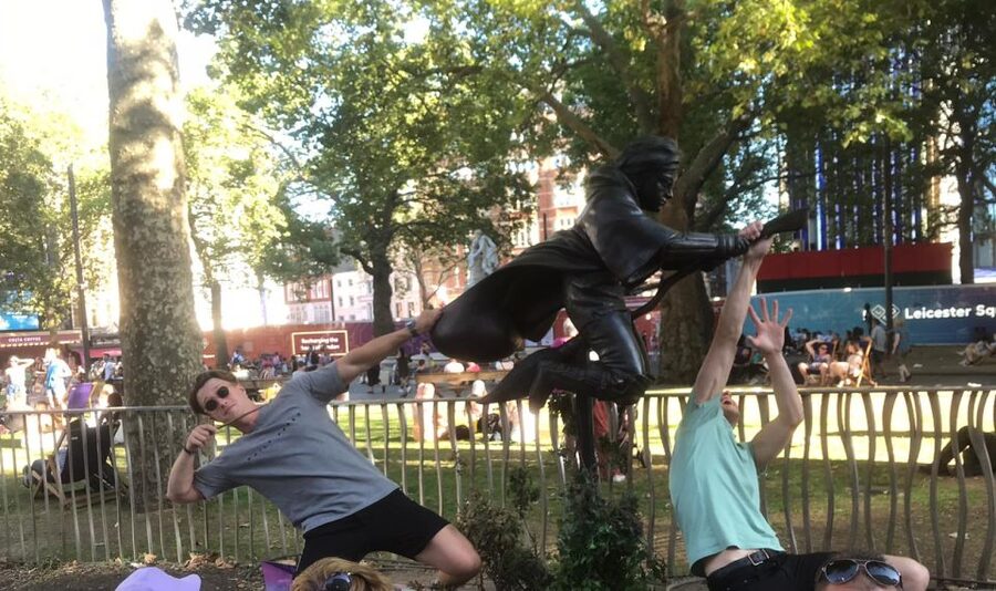 London: Harry Potter Walking Tour and Tower of London Entry - Leicester Square and the move toward Westminster