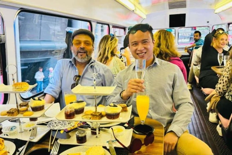London: "Here We Go Again" Afternoon Tea Bus - A London afternoon tea with a Mamma Mia mood