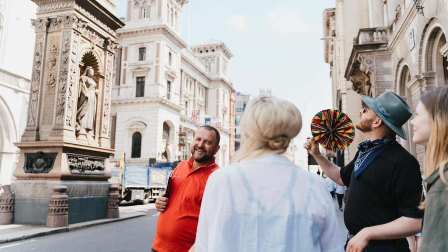 London: Historic City Walking Tour(& Rooftop Garden Access<em>) – What makes this City of London walk worth your time’ /></p>
<ul>
<li><strong>A 2,000-year route:</strong> Start near Temple and follow London’s oldest urban core toward the Tower of London.</li>
<li><strong>A guide-led history lesson:</strong> Guides such as Maggie, Lucas, Carolina, Matt, and Margaret bring the streets alive with stories and answers to questions.</li>
<li><strong>Old pubs and medieval lanes:</strong> See Ye Olde Cheshire Cheese, linked with Dickens, Conan Doyle, and P.G. Wodehouse.</li>
<li><strong>London’s famous bridges explained:</strong> Learn why London Bridge and Tower Bridge are often confused, but are very different structures.</li>
<li><strong>A useful rooftop finale:</strong> Sunday and Monday departures include access to The Garden at 120, with broad views over the City and the Thames.</li>
<li><strong>Good value for a first look:</strong> At $49, you get three hours with a local English-speaking guide, rather than paying separate admission at several major sights.</li>
</ul>
<h2>From Roman London to the modern City</h2>
<p><img width="900" height="506" decoding="async" src=