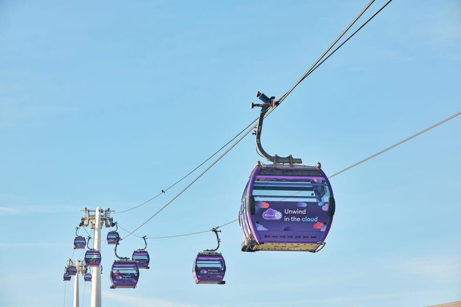 London: IFS Cloud Cable Car - Greenwich Peninsula: the livelier starting point