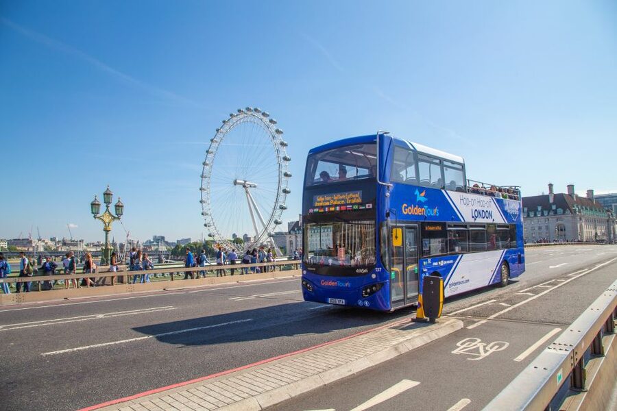 London: Panoramic Open-Top Bus Tour - Tower Bridge and the river crossing