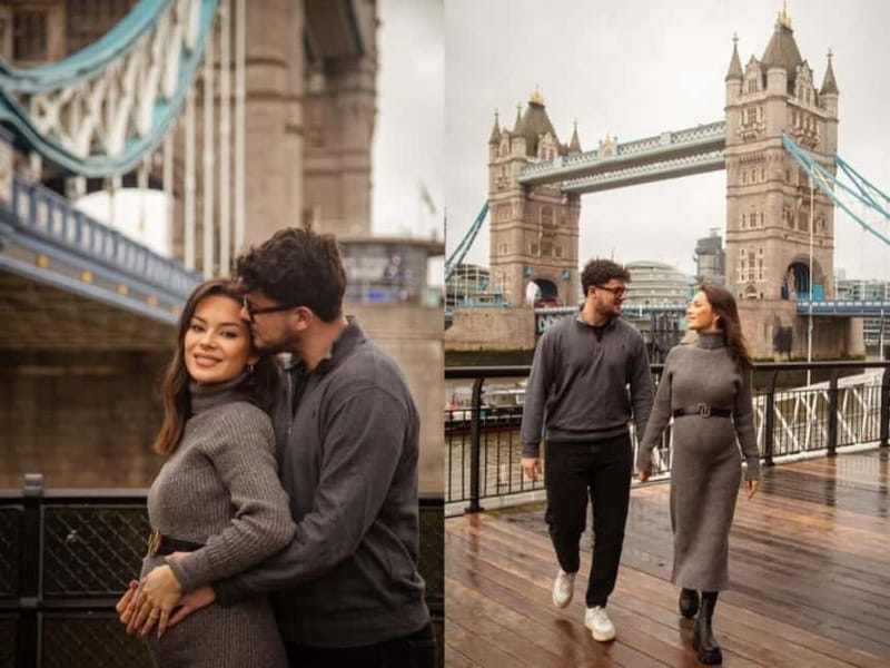 London: Private Couples Photography Session with Landmarks - Choosing Westminster or Tower Bridge