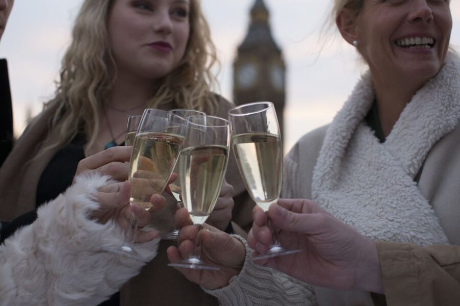 London: River Thames Evening Cruise with Bubbly and Canapés - Live music changes the mood