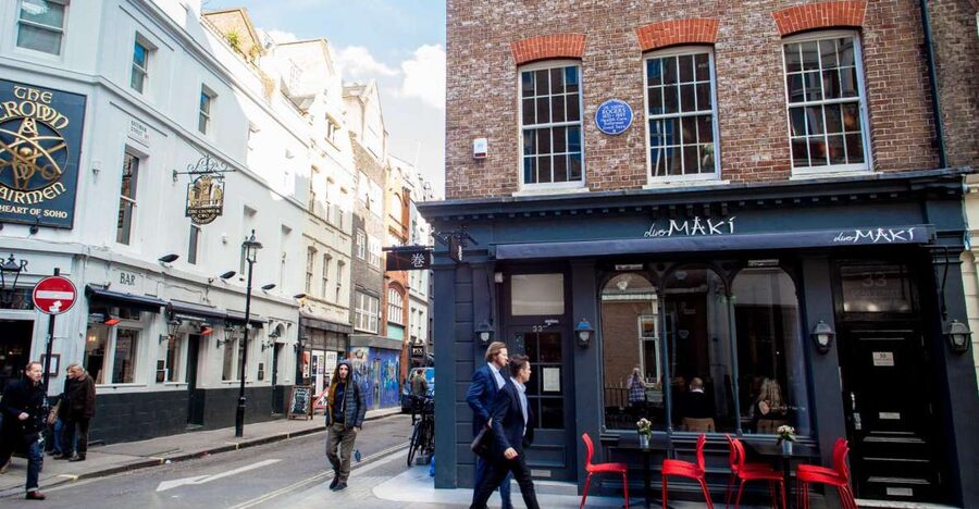 London Soho District - Guided Walking Tour 12 guests 2,5h - Golden Square and the women’s suffrage story