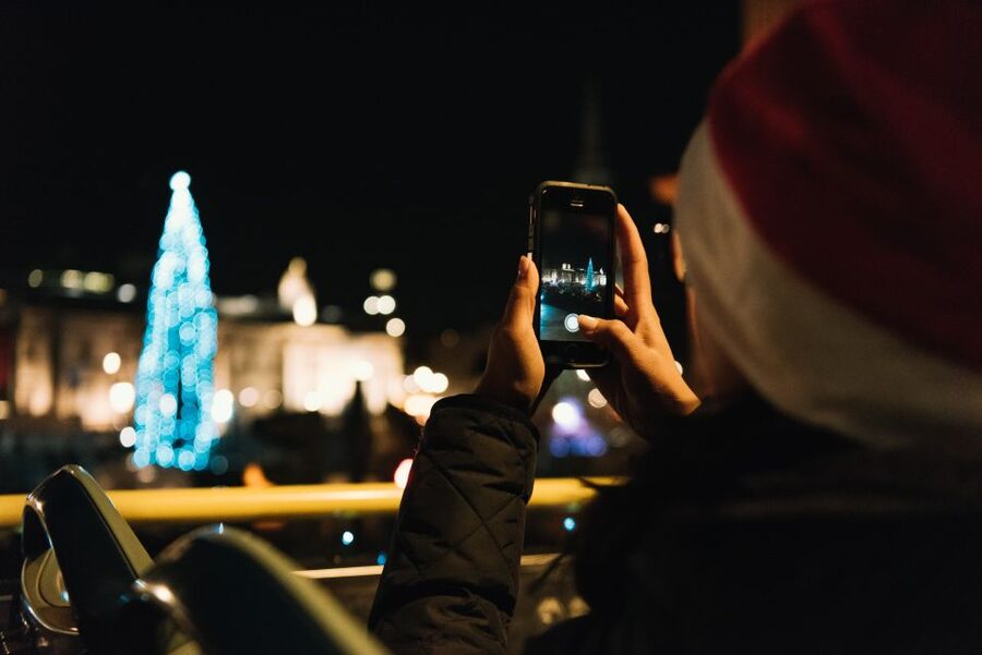 London: Tootbus Christmas Lights Tour incl walking tours - Soho, Oxford Street, and Marble Arch