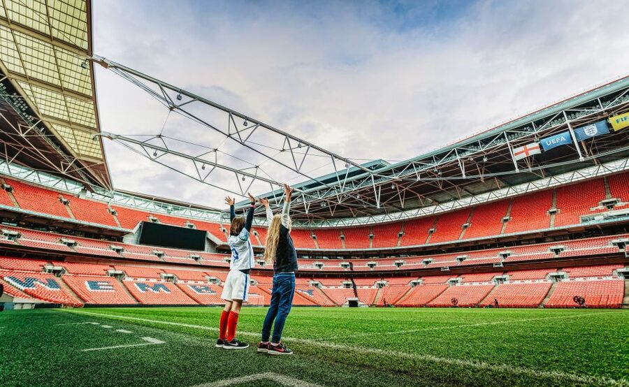 London: Wembley Stadium Guided Tour - Climbing the trophy presentation steps