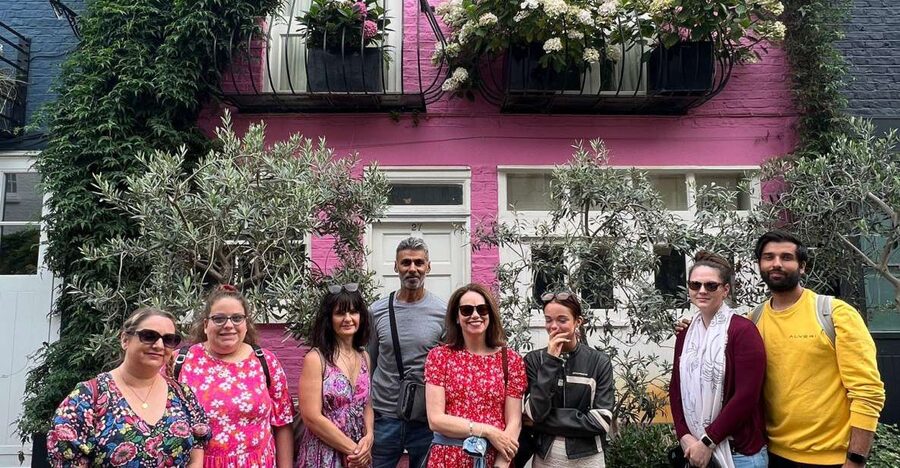 Notting Hill Walk Celebrities and Film Locations- London - The Blue Door and the Travel Bookshop