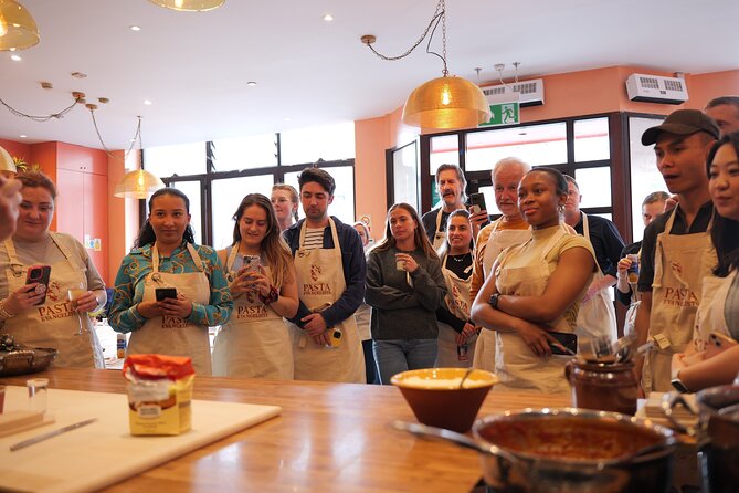 Pasta Making with Unlimited Prosecco in London's West End - Mixing dough the Italian way