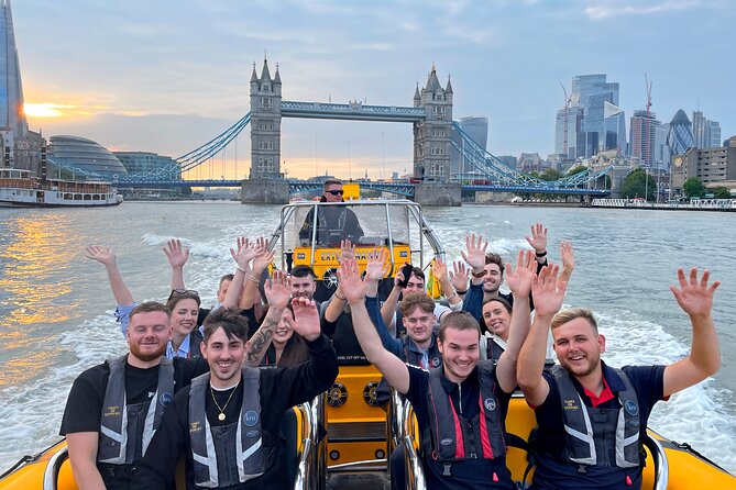 Speedboat 'Tower RIB Blast' from Tower Millennium Pier - 20 minutes - The Shard and the route toward Canary Wharf