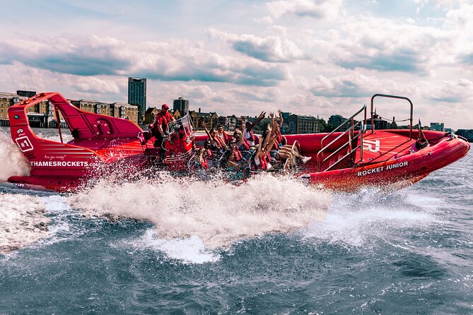 Thames High-Speed Zone Speedboat in London - Tower Bridge, Canary Wharf, and Greenwich