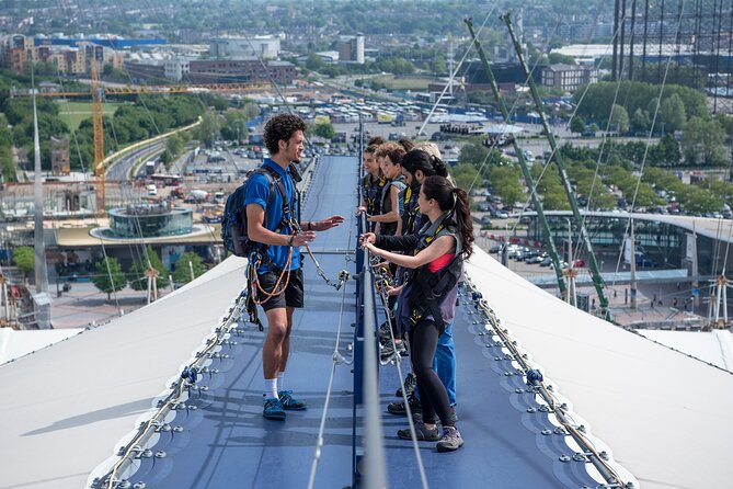 Up at The O2: Daytime Climb with Guided Tour with Panoramic Views - The steep first section